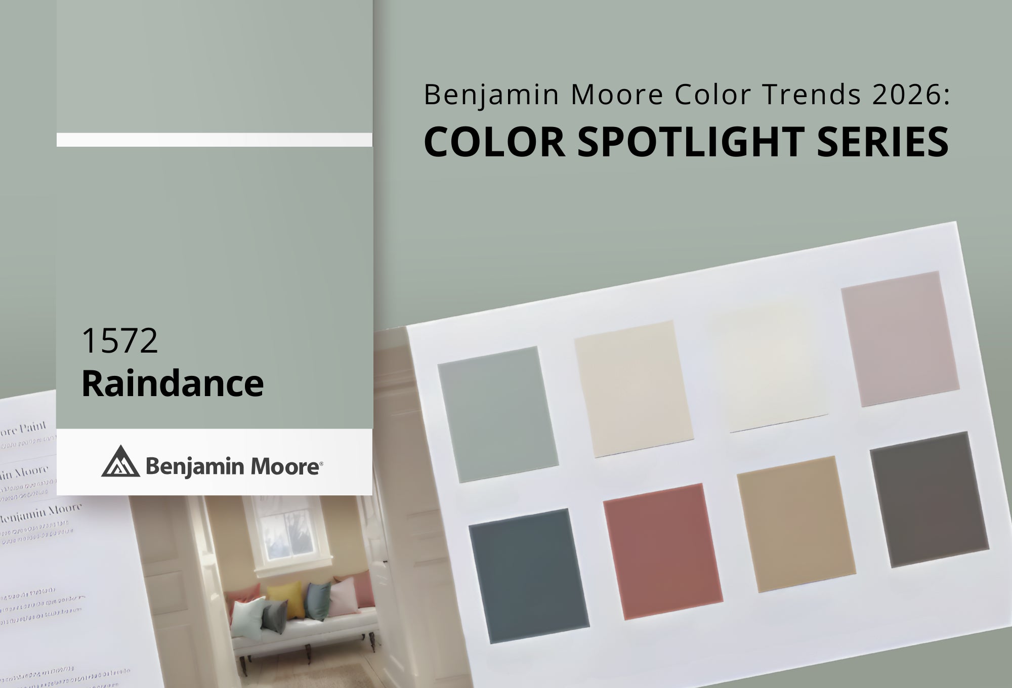 Raindance 1572 | Benjamin Moore Color Trends 2026 | John Boyle Decorating Company
