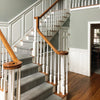 View paint recommendations from our expert Design Team at John Boyle Decorating Centers. Look at this lovely green to compliment this open staircase.
