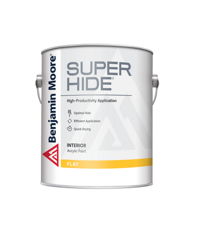 Benjamin Moore Super Hide Interior Paint Flat available at John Boyle.