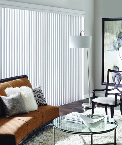 Hunter Douglas Window Blind Cadence Vertical Blind in REGION Living room