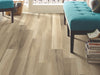 Transcend Vinyl Residential by Shaw Floors in the color Hopsack flooring in a home, showing the finished look.