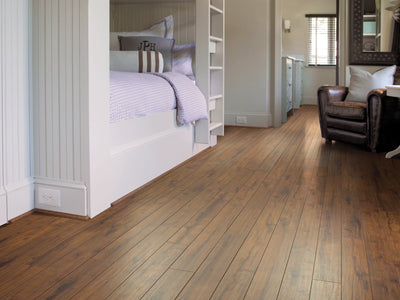 Timberline Laminate by Shaw flooring in a home, showing the finished look.