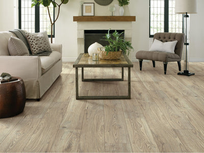 Anthem Plus Laminate by Shaw flooring in a home, showing the finished look.