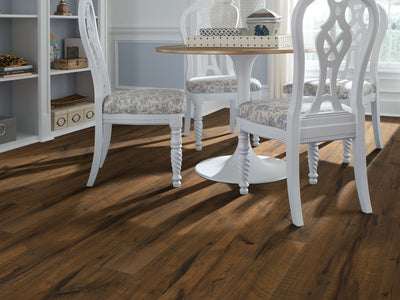 Pinnacle Port Plus Laminate by Shaw flooring in a home, showing the finished look.