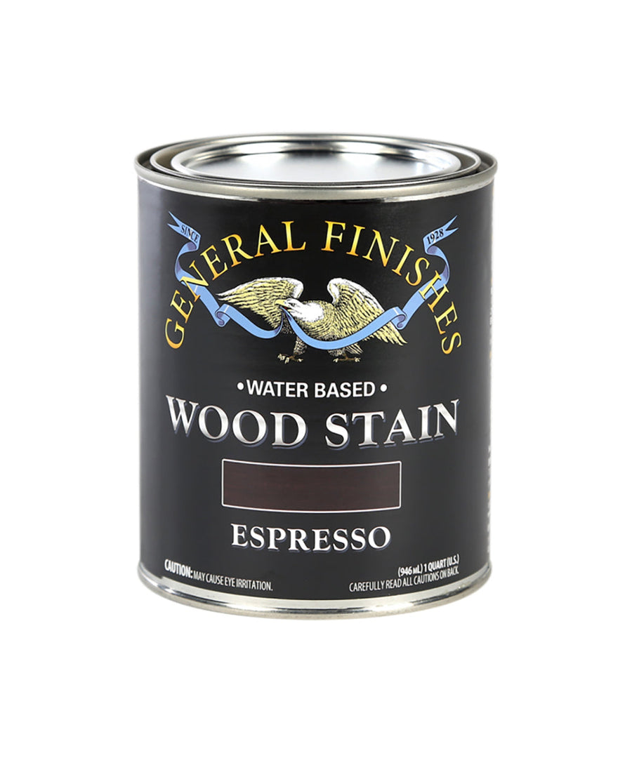 GENERAL FINISHES WATER BASED WOOD STAIN. Available at John Boyle Decorating Centers in Connecticut
