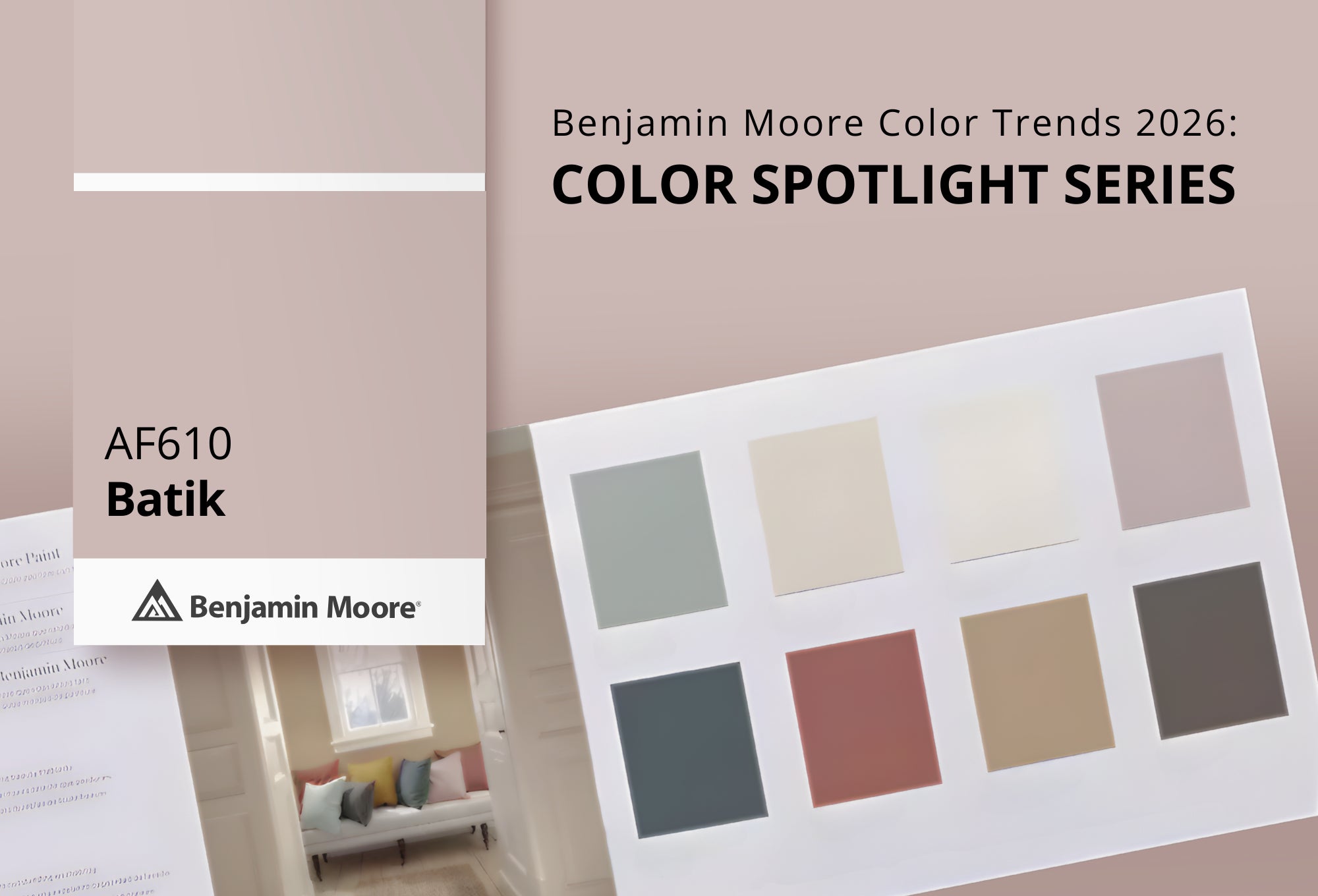 Batik AF‑610 | Benjamin Moore Color Trends 2026 | John Boyle Decorating Company