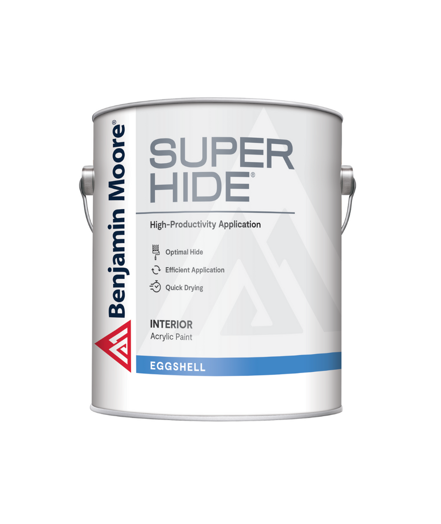Benjamin Moore Super Hide Interior Paint Eggshell available at John Boyle. 