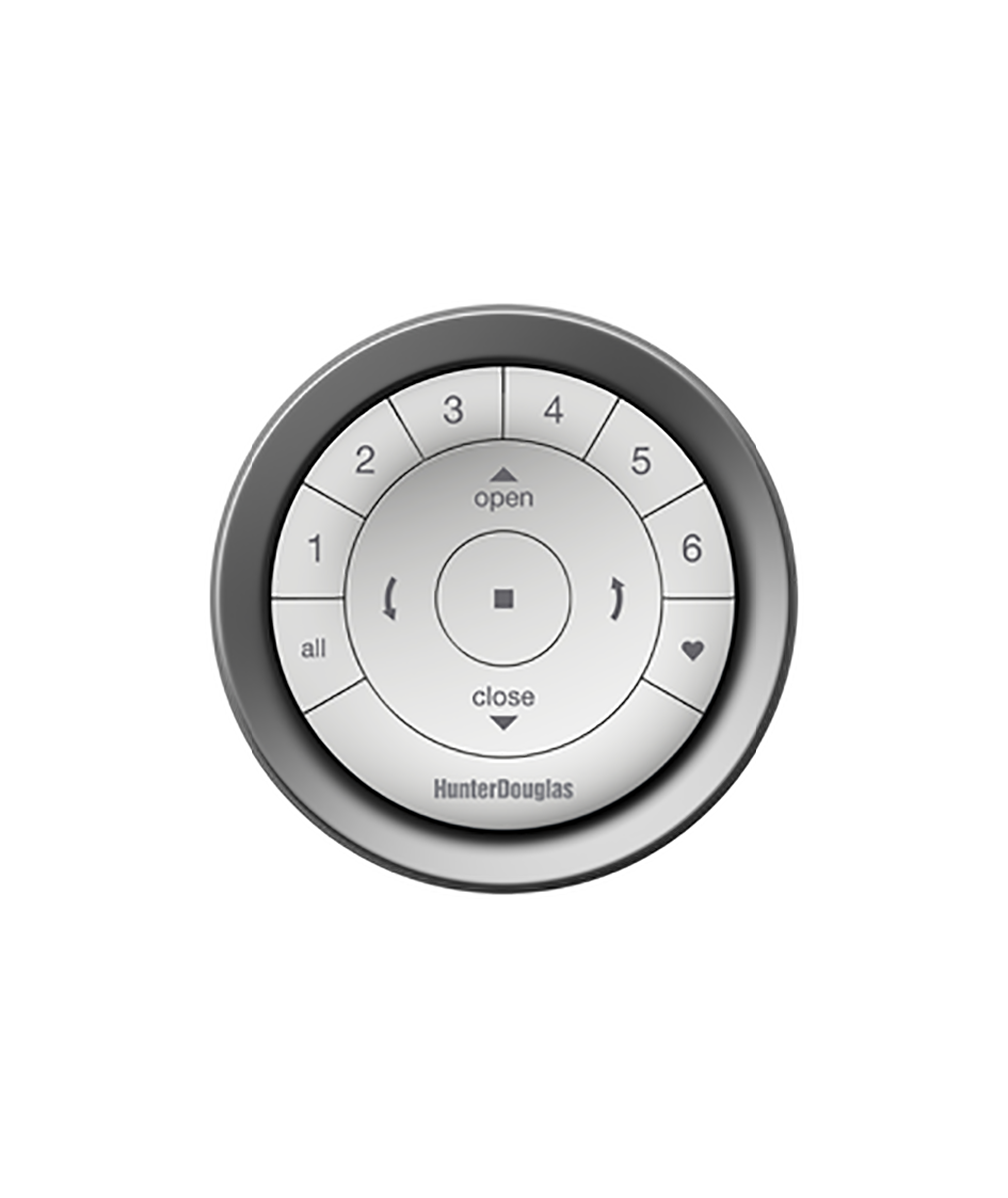 Hunter Douglas Powerview Gen 2 Remote – Clear Frost Pebble Finish, Motorized Cellular Blinds