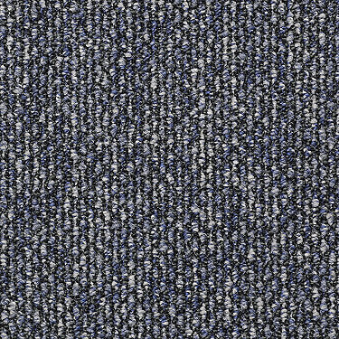 Bridge Gate Commercial Carpet by Philadelphia Commercial in the color Channel. Sample of blues carpet pattern and texture.