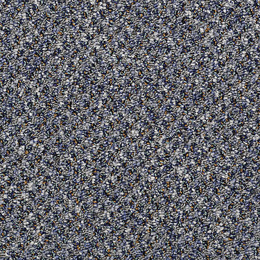 On Demand Commercial Carpet by Philadelphia Commercial in the color Turbo. Sample of blues carpet pattern and texture.