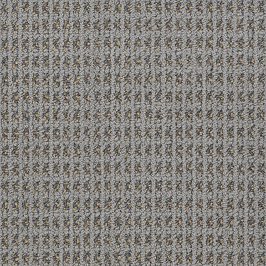 Modern Traditions Commercial Carpet by Philadelphia Commercial in the color Nickel. Sample of grays carpet pattern and texture.