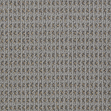 Modern Traditions Commercial Carpet by Philadelphia Commercial in the color Nickel. Sample of grays carpet pattern and texture.