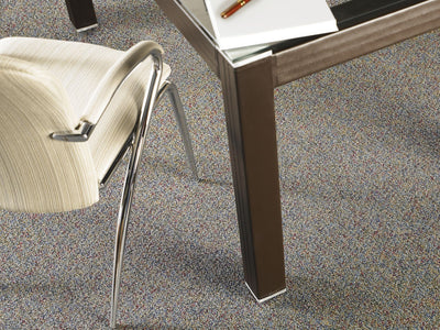 Hot Circuit Commercial Carpet by Philadelphia Commercial in the color Direct Line. Image of blues carpet in a room.