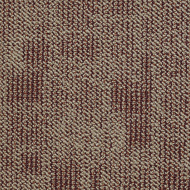 Area Commercial Carpet by Philadelphia Commercial in the color Canyon Dusk. Sample of reds carpet pattern and texture.