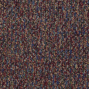 Speak Out Commercial Carpet by Philadelphia Commercial in the color Admit. Sample of reds carpet pattern and texture.