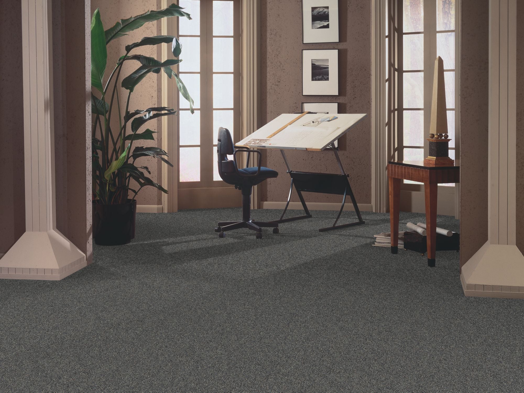 Rush Delivery Commercial Carpet by Philadelphia Commercial in the color Like A Rocket. Image of blues carpet in a room.