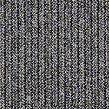 Chatterbox Commercial Carpet by Philadelphia Commercial in the color Shoot The Breeze. Sample of grays carpet pattern and texture.