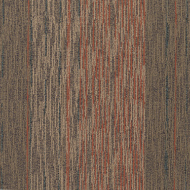 Unscripted Commercial Carpet by Philadelphia Commercial in the color Phone Conversation. Sample of oranges carpet pattern and texture.