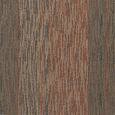 Unscripted Commercial Carpet by Philadelphia Commercial in the color Phone Conversation. Sample of oranges carpet pattern and texture.