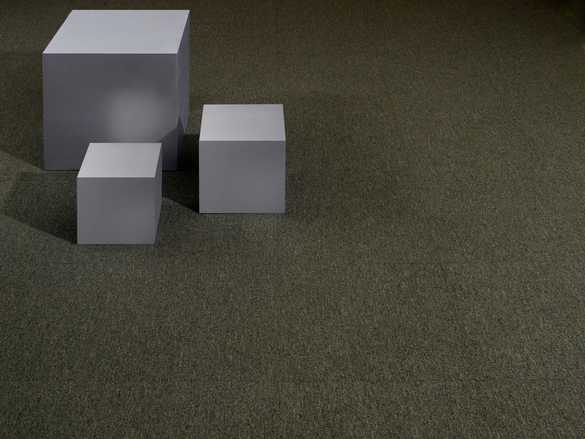 Capital Iii Tile Commercial Carpet by Philadelphia Commercial in the color Official Office. Image of greens carpet in a room.