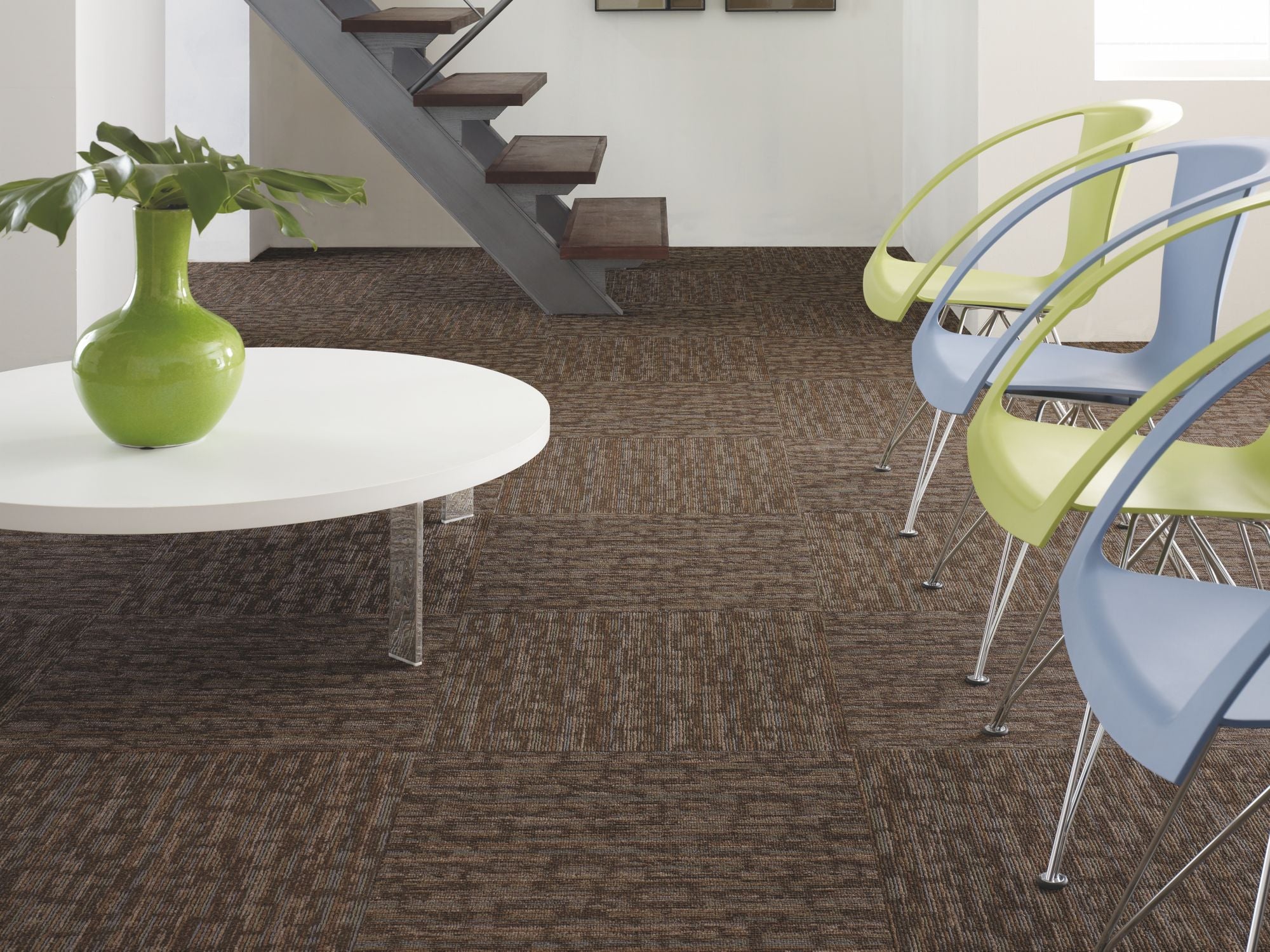 Hook Up Commercial Carpet by Philadelphia Commercial in the color Shocked. Image of grays carpet in a room.