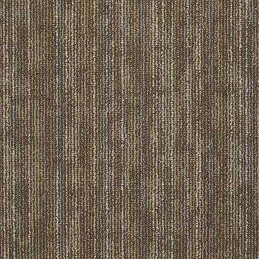 Hook Up Commercial Carpet by Philadelphia Commercial in the color Energize. Sample of browns carpet pattern and texture.