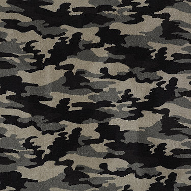 Camouflage Commercial Carpet by Philadelphia Commercial in the color Smoke Screen. Sample of grays carpet pattern and texture.