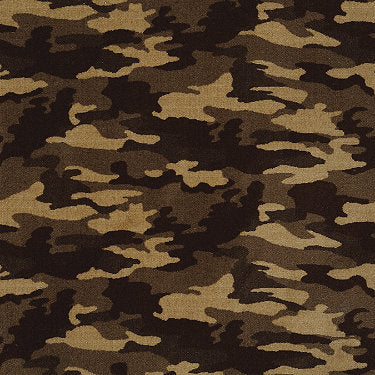 Camouflage Commercial Carpet by Philadelphia Commercial in the color Take Cover. Sample of browns carpet pattern and texture.