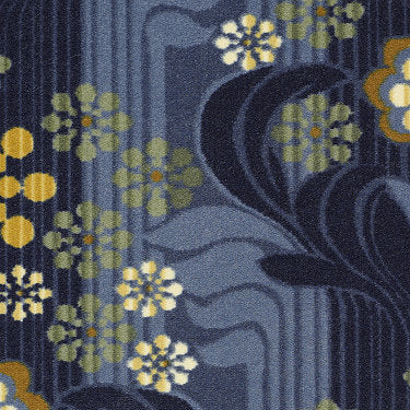 Hideaways Commercial Carpet by Philadelphia Commercial in the color Deeside. Sample of blues carpet pattern and texture.