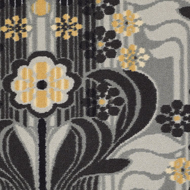 Hideaways Commercial Carpet by Philadelphia Commercial in the color Dalmally. Sample of grays carpet pattern and texture.