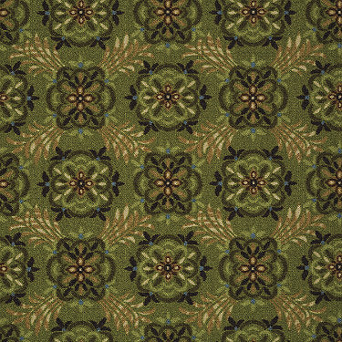 Natures Craft Commercial Carpet by Philadelphia Commercial in the color Spalding. Sample of greens carpet pattern and texture.