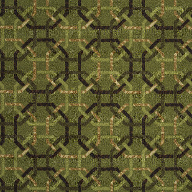 Ins And Outs Commercial Carpet by Philadelphia Commercial in the color Mavericks. Sample of greens carpet pattern and texture.