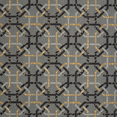 Ins And Outs Commercial Carpet by Philadelphia Commercial in the color Asher. Sample of grays carpet pattern and texture.