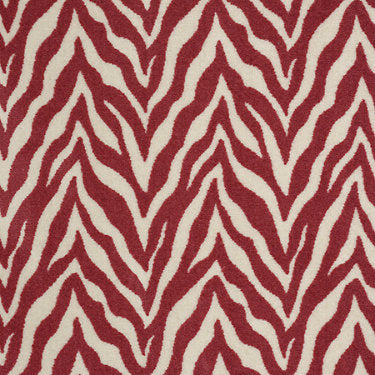 Zesty Zebra Commercial Carpet by Philadelphia Commercial in the color Wild At Heart. Sample of reds carpet pattern and texture.