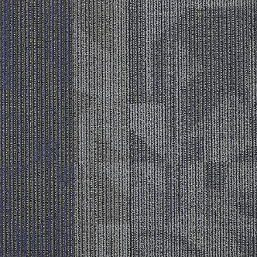 Feedback Commercial Carpet by Philadelphia Commercial in the color Amplifier. Sample of blues carpet pattern and texture.