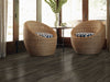 In The Grain Vinyl Commercial by Shaw Floors in the color Wheat flooring in a home, showing the finished look.