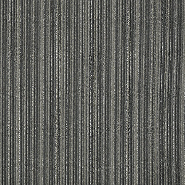 Straight & Narrow Commercial Carpet by Philadelphia Commercial in the color Goody Goody. Sample of grays carpet pattern and texture.