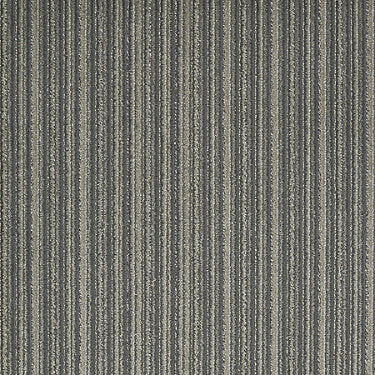 Straight & Narrow Commercial Carpet by Philadelphia Commercial in the color Precise. Sample of grays carpet pattern and texture.