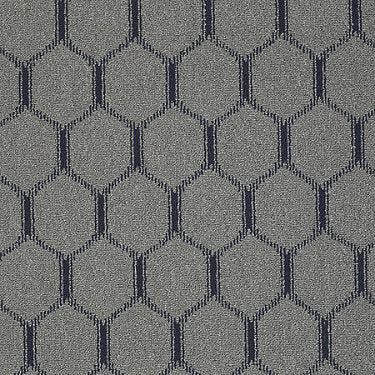 Ogee Commercial Carpet by Philadelphia Commercial in the color Blue Knight. Sample of grays carpet pattern and texture.