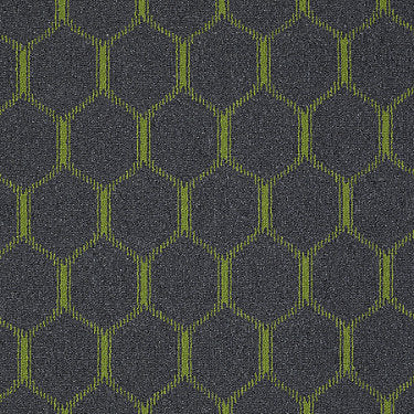 Ogee Commercial Carpet by Philadelphia Commercial in the color Wild Willow. Sample of grays carpet pattern and texture.