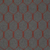Ogee Commercial Carpet by Philadelphia Commercial in the color Rocket Red. Sample of grays carpet pattern and texture.