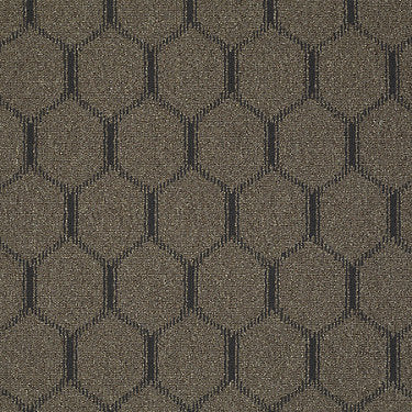 Ogee Commercial Carpet by Philadelphia Commercial in the color Brown Rabbit. Sample of browns carpet pattern and texture.