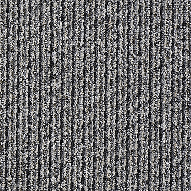 New Statement Commercial Carpet by Philadelphia Commercial in the color Send Packing. Sample of grays carpet pattern and texture.