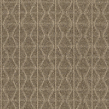 Be Open Commercial Carpet by Philadelphia Commercial in the color Strength. Sample of browns carpet pattern and texture.