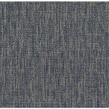 Engrain Commercial Carpet by Philadelphia Commercial in the color Structural. Sample of blues carpet pattern and texture.