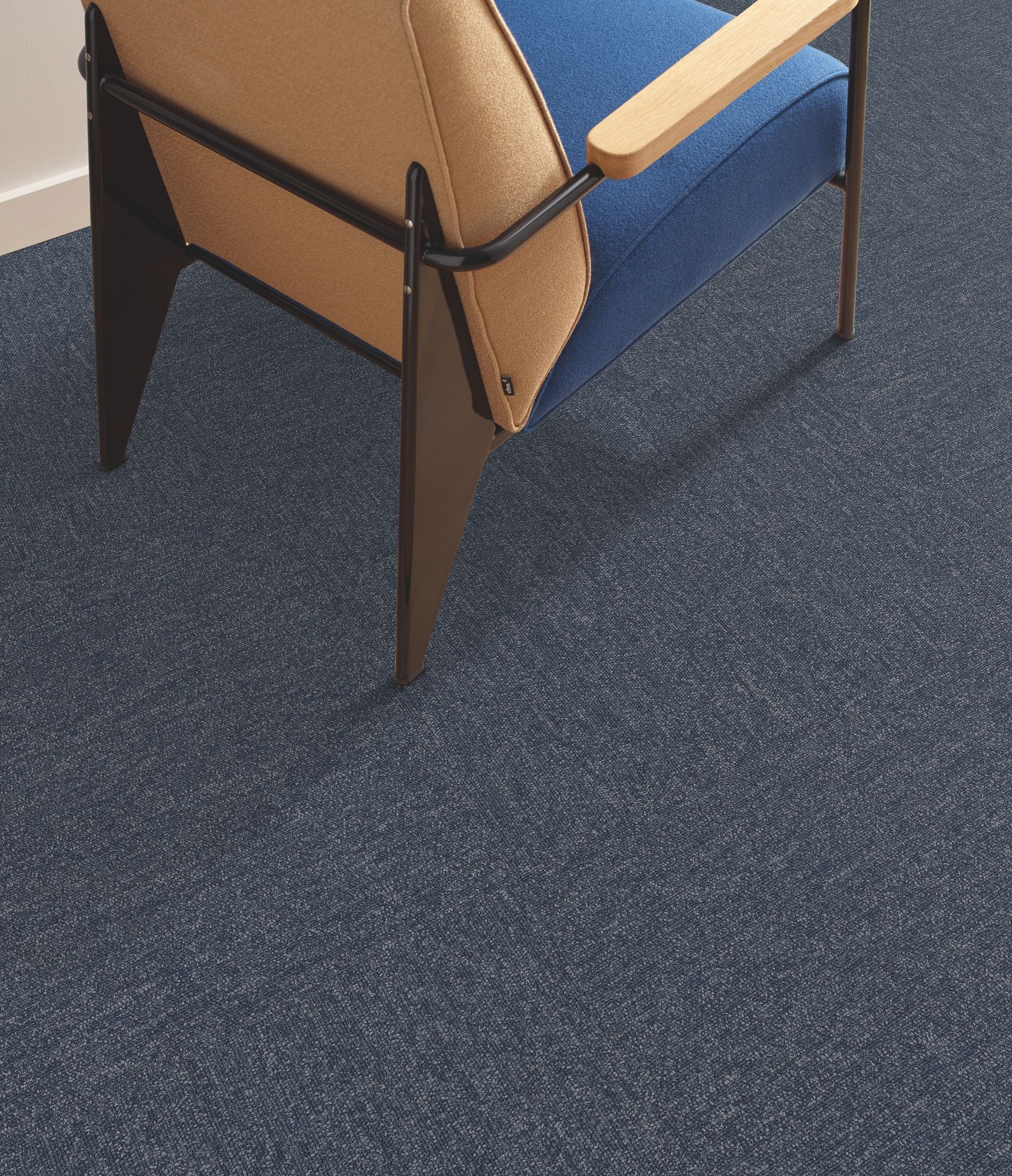 Profusion Tile Commercial Carpet by Philadelphia Commercial in the color Multitude. Image of blues carpet in a room.