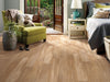 Mesa Trail Vinyl Commercial by Shaw Floors in the color Rainbow Falls flooring in a home, showing the finished look.