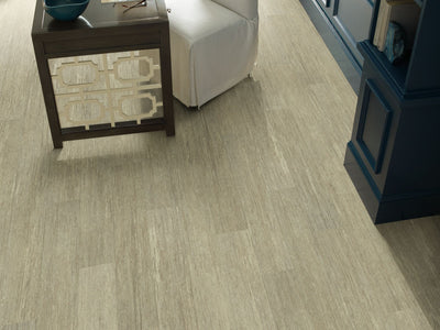 In The Grainii12  by Shaw Floors in the color Hemp flooring in a home, showing the finished look.