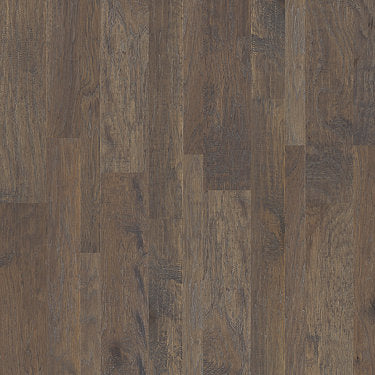 Palo Duro Mixed Width Anderson Hardwood in the color nickel by Shaw flooring sample demonstrating pattern and color.