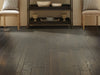 Palo Duro Mixed Width Anderson Hardwood in the color pewter by Shaw flooring in a home, showing the finished look.